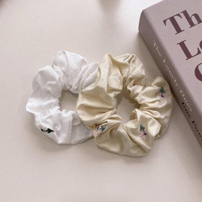 Pure Cotton Hair Scrunchie with Gopchang Hair Tie