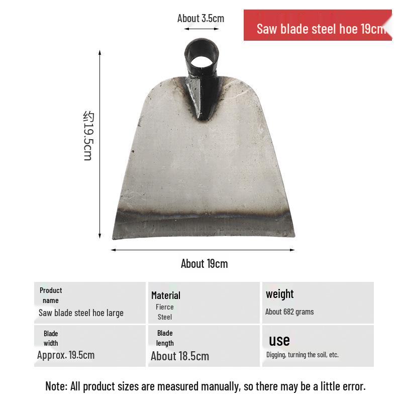 Manganese Steel Agricultural Weeding Hoe for Bamboo Shoots - Thickened for Soil Turning and Land Reclamation