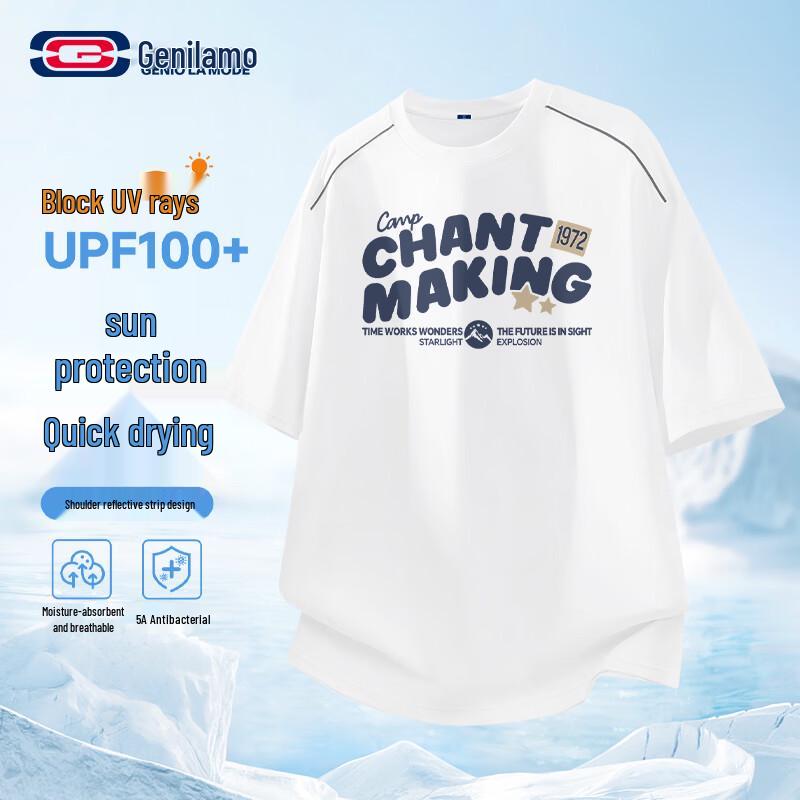 GENIOLAMODE Men s Quick-Dry Performance T-Shirt 2XL