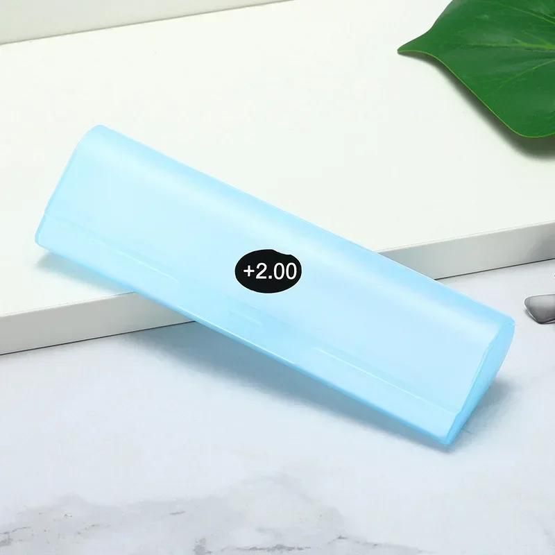 

Latest Style Semi Transparent Nearsighted Farsighted Glasses Box Frosted Plastic Cases Glasses Organizer Reading Glasses Bag