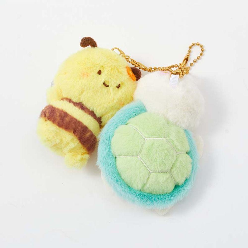2pcs/set Magnetic Plush Animal Key Buckle Panda Cartoon Couple Pendants Fruit Bag Charm  Friends