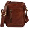 Men's Small Leather Shoulder Bag Full Grain Leather Brown Premium Beltimore