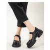 Platform Jk Small Leather Shoes Women's Spring New Japanese College Style One-word Buckle High-heeled Mary Jane Single Shoes