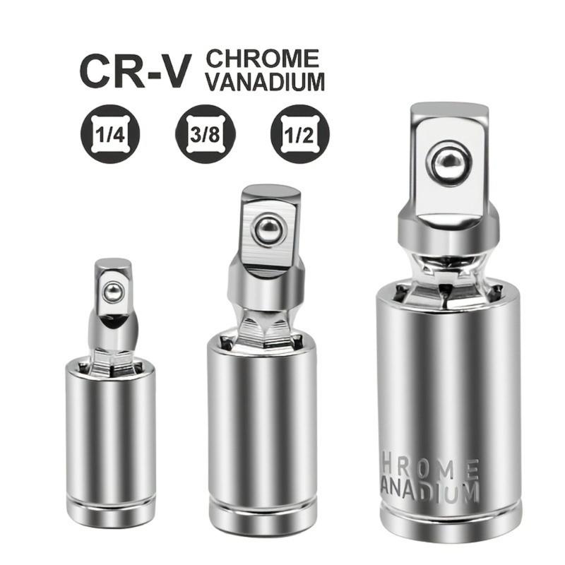 Universal Joint Socket Set 1/4 3/8 1/2Inch Three Pack High Durability 40Cr Steel Ideal For Automotive Repair And Maintenance