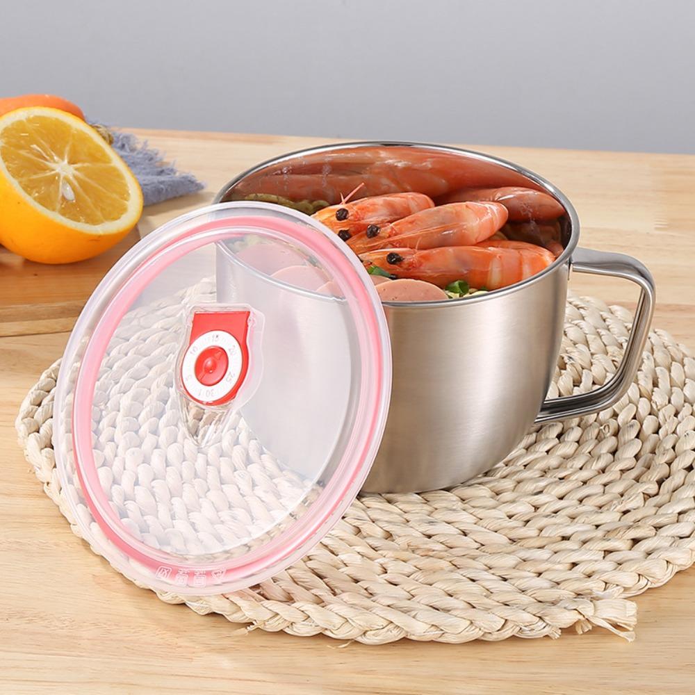 316 Edelstahl Ramen Schüssel Auslaufsichere Suppenschüssel Wohnheim Instant-Nudelschüssel Schule