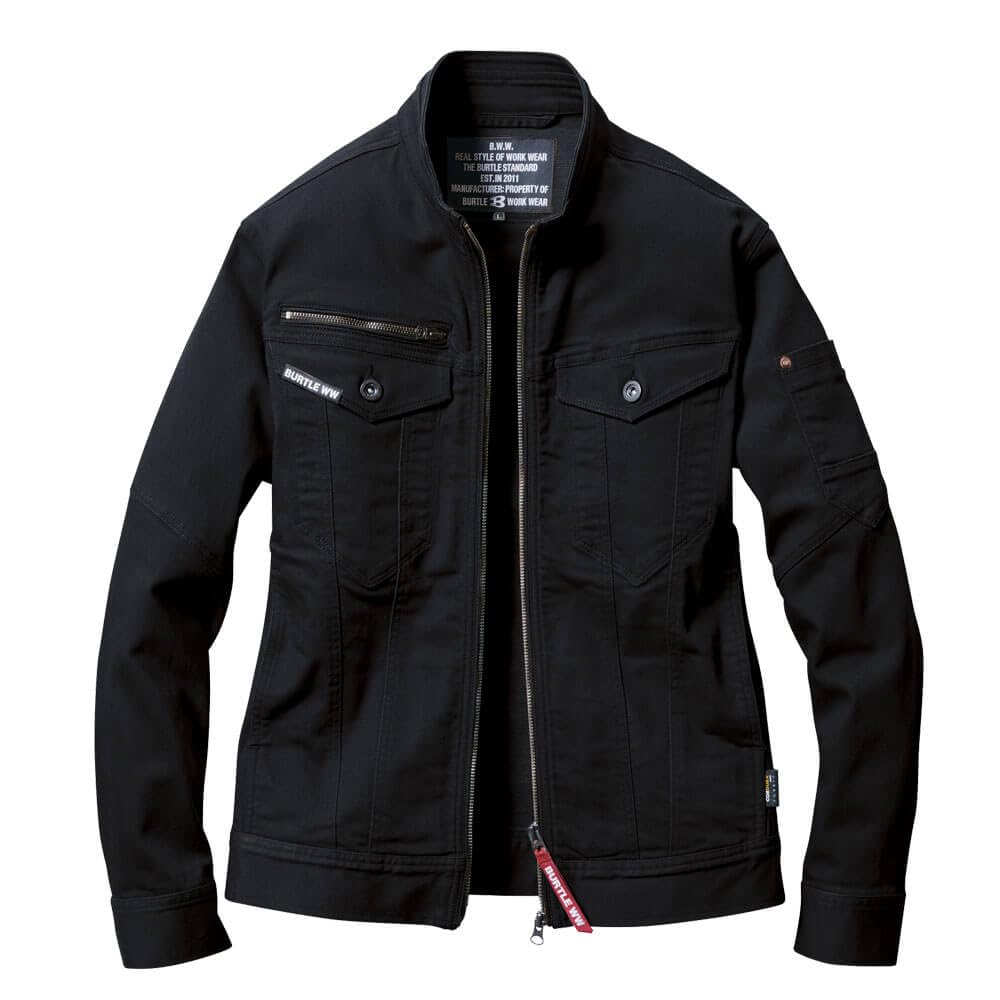 BURTLE Work Jacket (Unisex) 5001 Cordura Denim, Fall/Winter, Size L, 79 Storm Black