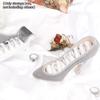 High Heel Velvet Jewelry Ring Holder Exquisite Display Stand Decorative Wedding Gift for  Bedroom Decor