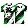 Hot Summer Selling UFC Boxing Fighting Competition Men's T-shirt Fashion Quick Drying Casual Breathable O-neck Short Sleeve Tops