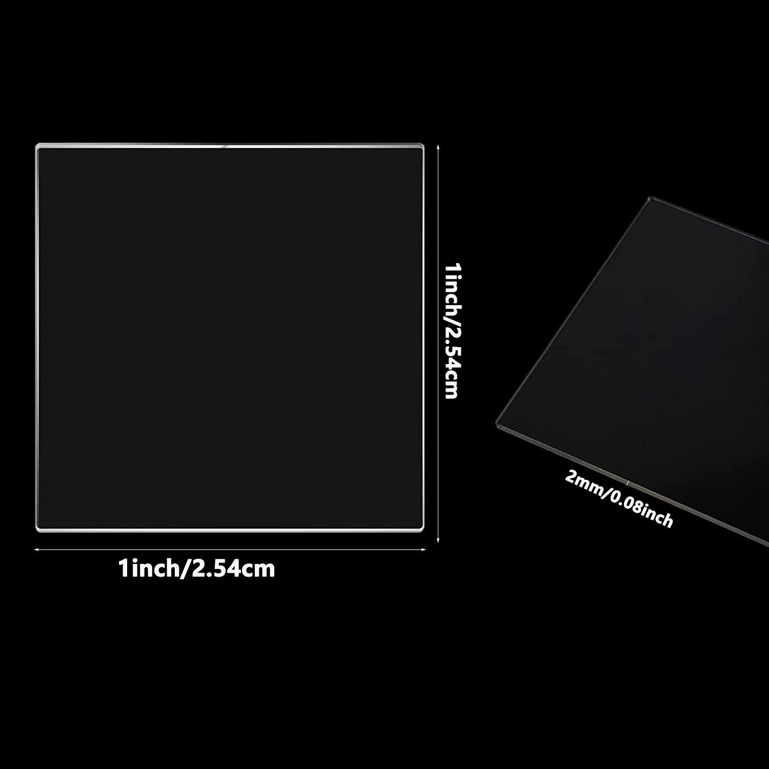 

2mm Thick Clear Acrylic Square Sheet Panel Acrylic Board for Sign, DIY Display Project, Photo Frame, Craft and Painting Custom 15PCS
