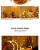 Remote-Control Star & Moon LED Curtain Lights - Colorful Decorative Lights for Christmas & Outdoor Festivities