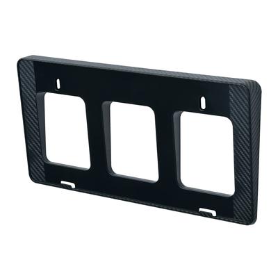 Exterior License Plate Carbon Black 3D for 1 Piece Base, Pattern, K376, Type, Front,