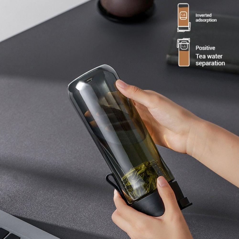 BPA Free Portable Water Bottle Tritan Material Tea Separation Mug  Sports Use