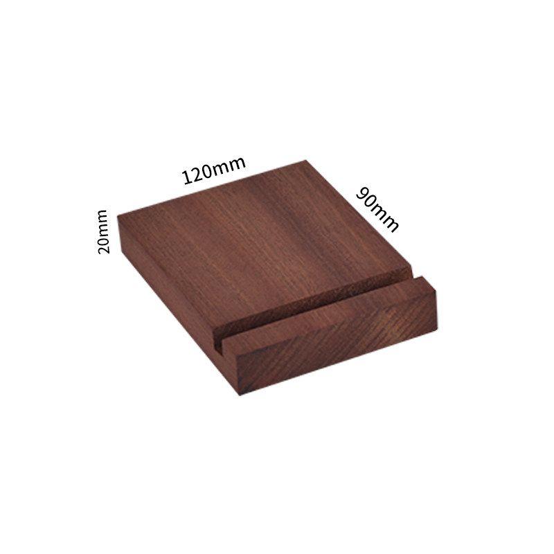 

Fangye | Black Walnut Menu Holder Folder Solid Wood Base Plate Retro Textured Design Japanese Style Brass Coffee Restaurant Black Walnut Vertical Base Suitable for All Sizes