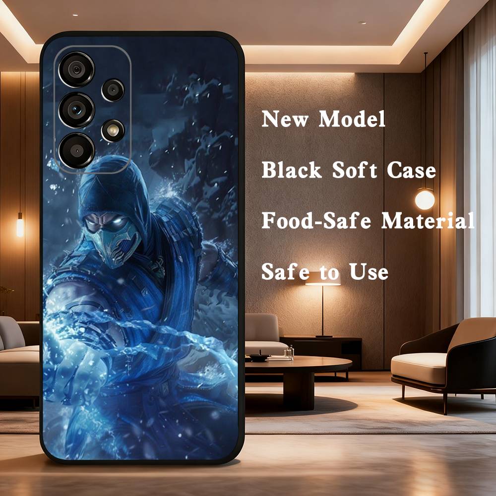 Game M-MK Sub Z-Zero Phone Case For Samsung Galaxy A73,31,32,72,41,53,52,71,22,5G,Note,J7,8,9 Soft Black Cover