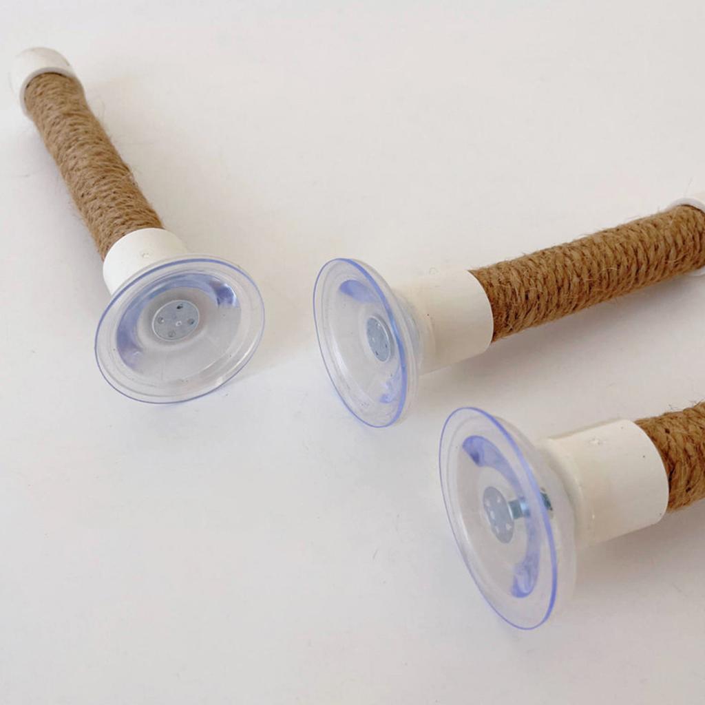 Parrots Grinding Scratchers Perch Suction Cup Bird Stand Cage Toy Rod Swing Rack Toy Grinding Perch Supplies