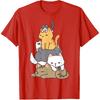Pile of Kitty Cats Funny Cute Cat Lover Gift T-Shirt