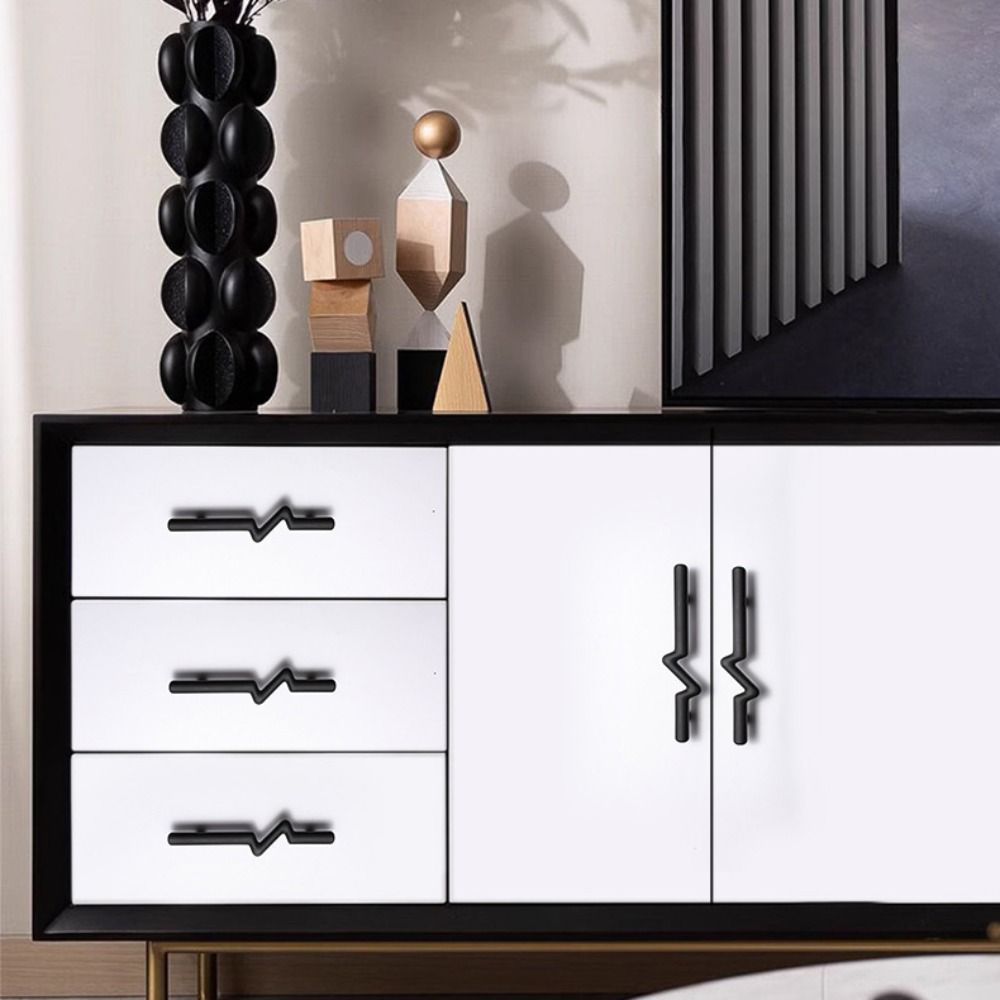 2pcs Modern Cabinet Handles Simple Drawer and Cabinet Drawer Knobs  Wardrobe Doors