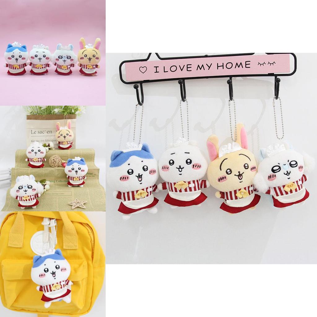 Adorable Japanese Style Plush Toy With Soft Pp Cotton Filling Cute Animal Keychain Accessory