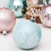 30PCS Christmas Decorations Painted Christmas Ball Set Christmas Tree Pendant Plastic Xmas Festival Home Decoration