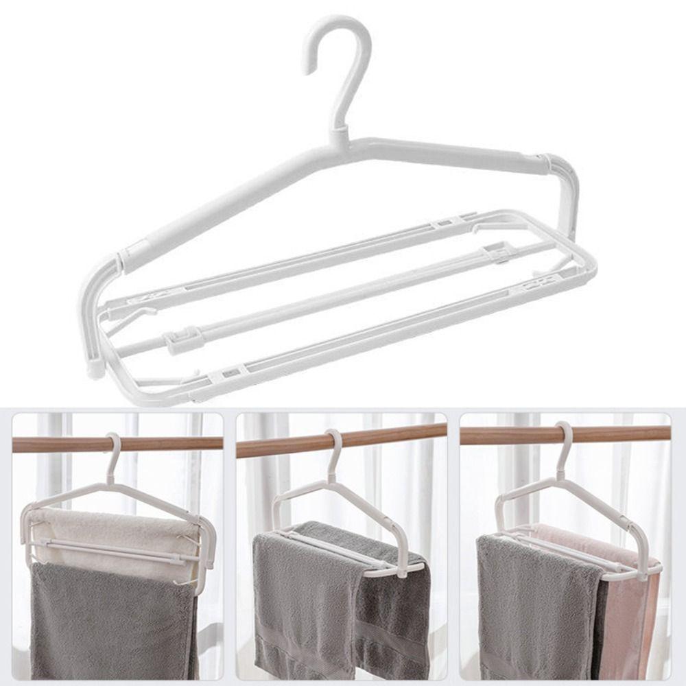 Extensible Stretchable Clothes Drying Rack Widening Clothes Display Hangers  Closet Organizer
