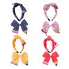 Women Hair Hoop Bright Yellow Pencil Design Bow Decor Hair Clip Back to School Student Teacher Hair Accessories