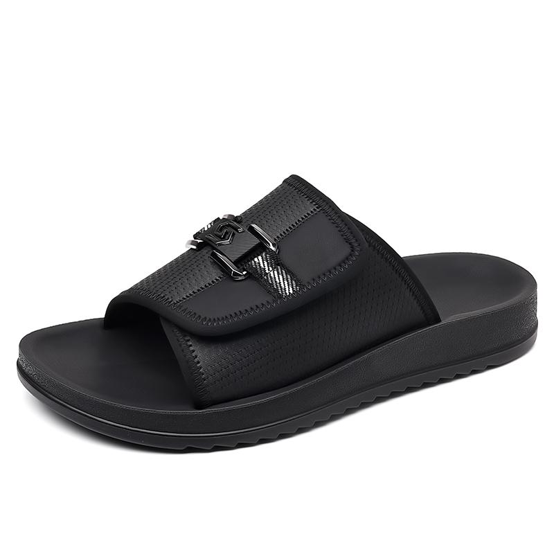 Fashion All-match Summer Men's Slippers Quick Dry Beach Shoes Fashion Men Mueller Shoes Outdoor Mesh Sandals Leisure Walk Male Half Drag