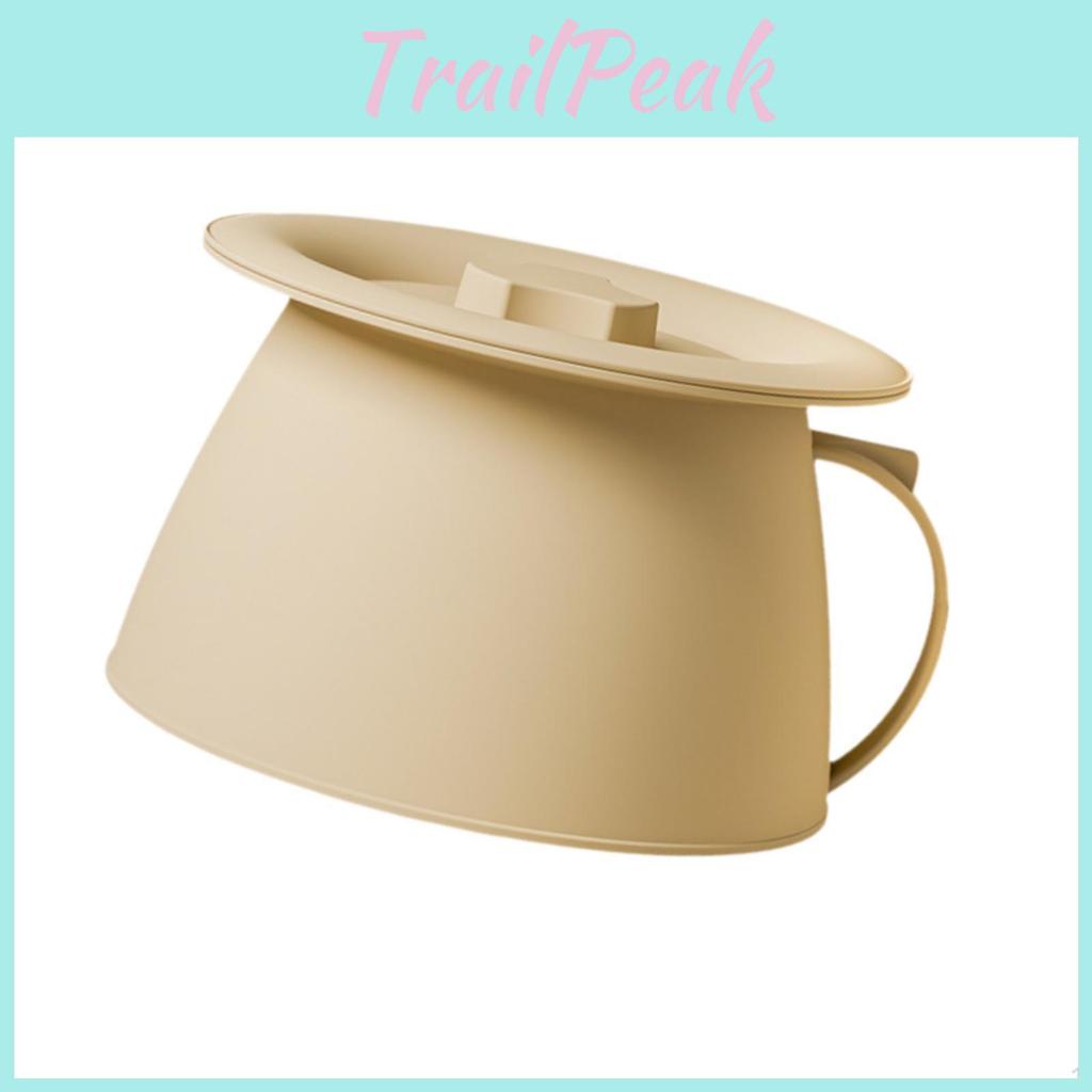 Pot Chamber For Comfortable Home Portable Toilet With Handle