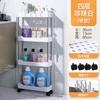 Movable Gap Storage Rack Multifunctional Cart Storage Shelf Slim Slide Organizer Shelf Kitchen Bathroom Livingroom Holders Racks
