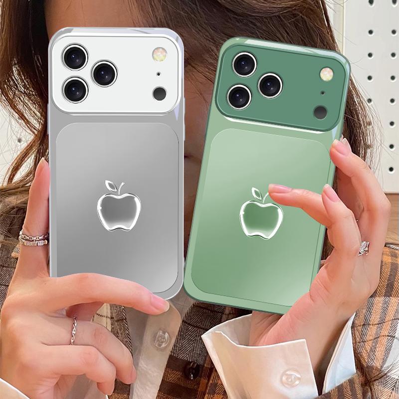 Metallic Gray Texture For iPhone 17 Air 16 E 15 14 13 Plus 12 Mini 11 17 Pro Max XR Xs Max 16E 7 8 Tempered Glass Phone Case