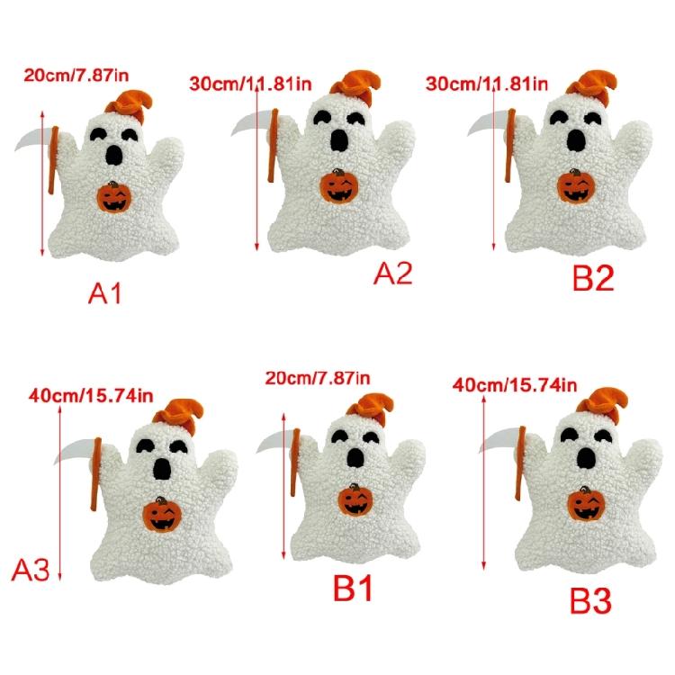 Halloween Pumpkin Ghosty Plushie Pillow Christmas Soft Hug Cushion Toy  for Children Gifting