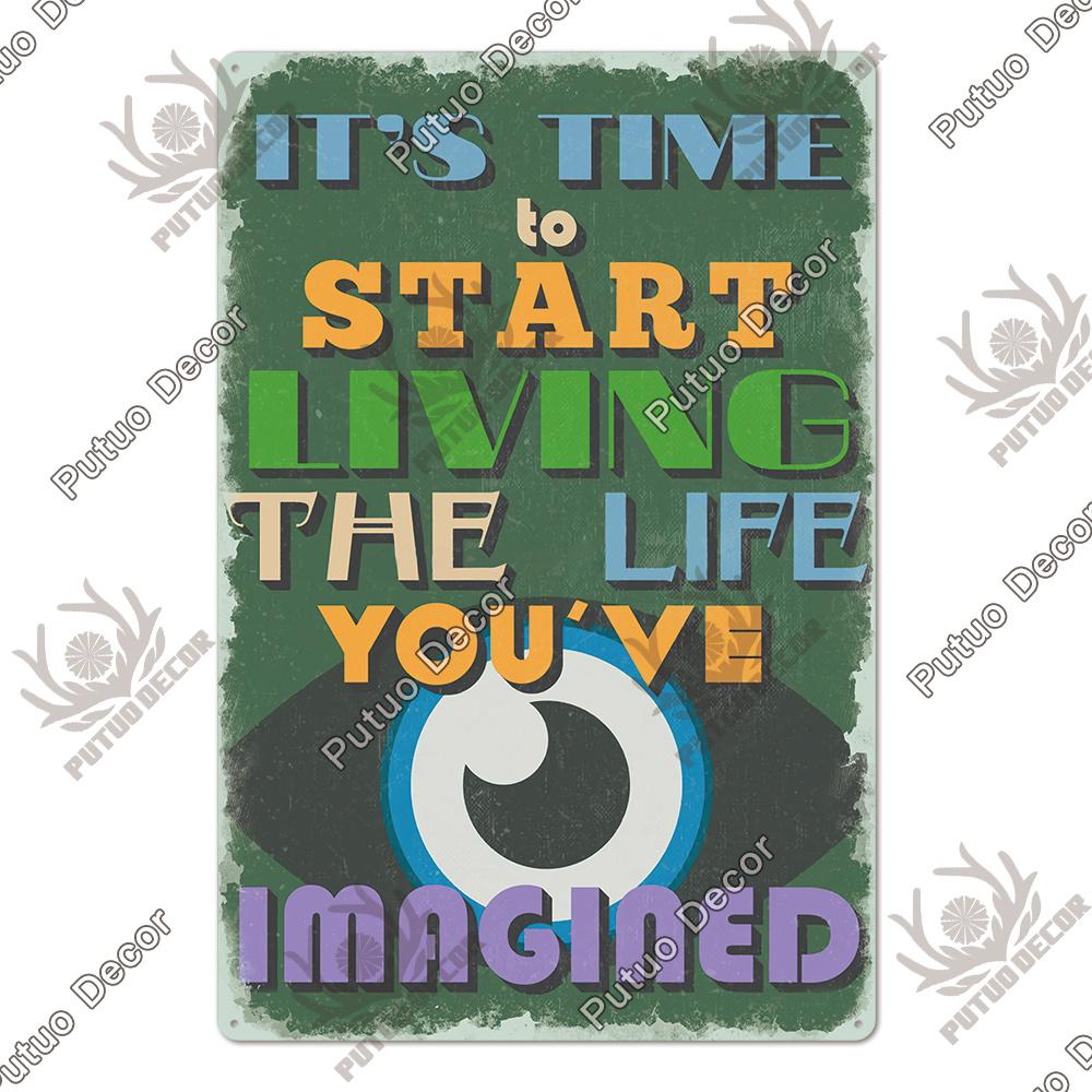 Putuo Decor Vintage Tin Sign Darts Game Metal Plaque Retro Posters for Garage Man Cave Room Home Wall Art Decorations