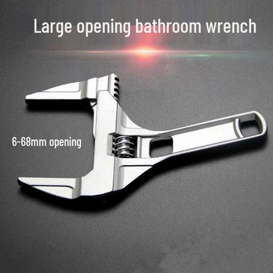 Multi-Functional Adjustable Wrench for Bathroom, Pipe, and AC Maintenance