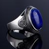 Prsten Charm Noble 100% 925 stříbro 10x14MM lapis lazuli snubní prsten pro dívku ženu na párty výročí narozeninový dárek