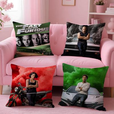 Movie T-The Fast The FuriousS Cushion Cover Comfortable Reversible Pillow Cover Ideal for Car Sofa Bedroom & Beyond