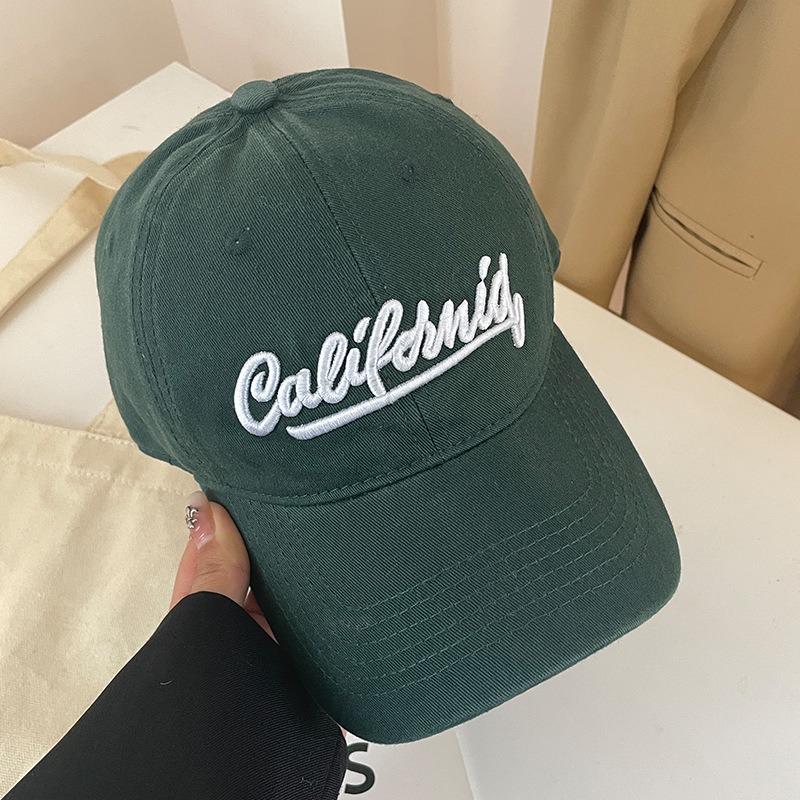 Big Head Circumference Baseball Cap Female Soft Top Wide Brim Showing Face Small Cap Retro Red Couple Hat