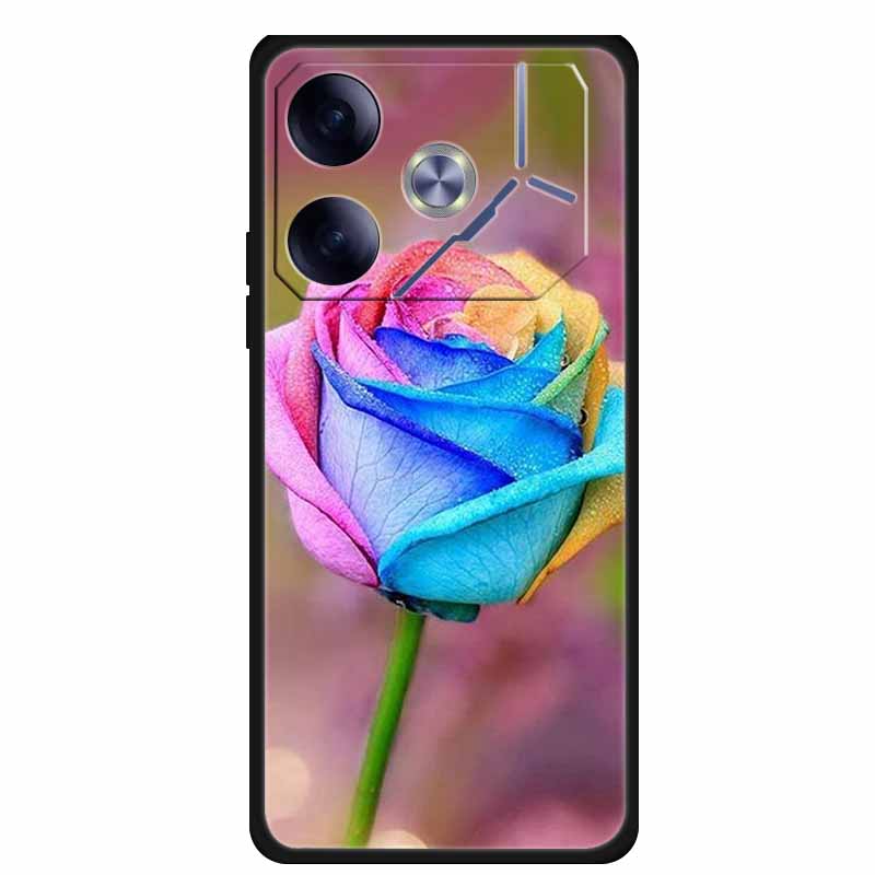 Phone Case For Tecno Pova 6 Back Cover Case Shockproof Black Silicone Soft Funda For Tecno Pova 6 Case Pova6 6.78" Capas Coque