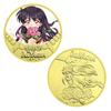 Japanese classic anime manga gold commemorative coin metal badge
