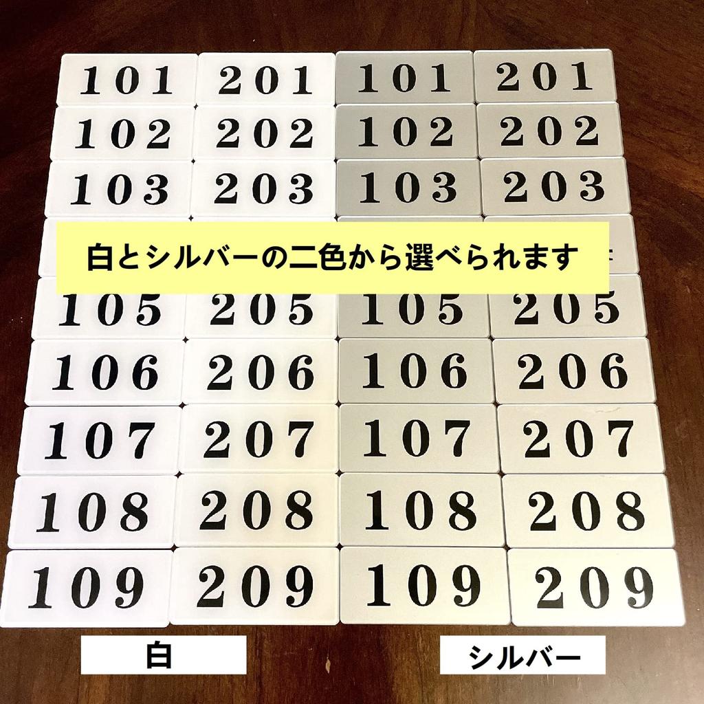 Seagron Room Number Stylish X 8 Cm X Cm Plates, Acrylic, 3.5 0.2 (201+202+203, Silver)