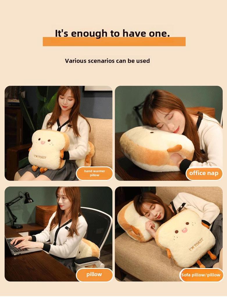 Prémiový ohřívač rukou na toasty: Nositelný plyšový polštář pro příjemné zimní zdřímnutí