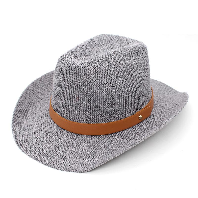 2022 Knitted Small Belt Top Hat Foldable Street Shot Concave Hat