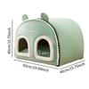 Indoor Enclosed Pet Cat House Warm Cave Pet Supplies Decorative for Autumn and Winter Versatile Lightweight 20x15.7x15.7inch