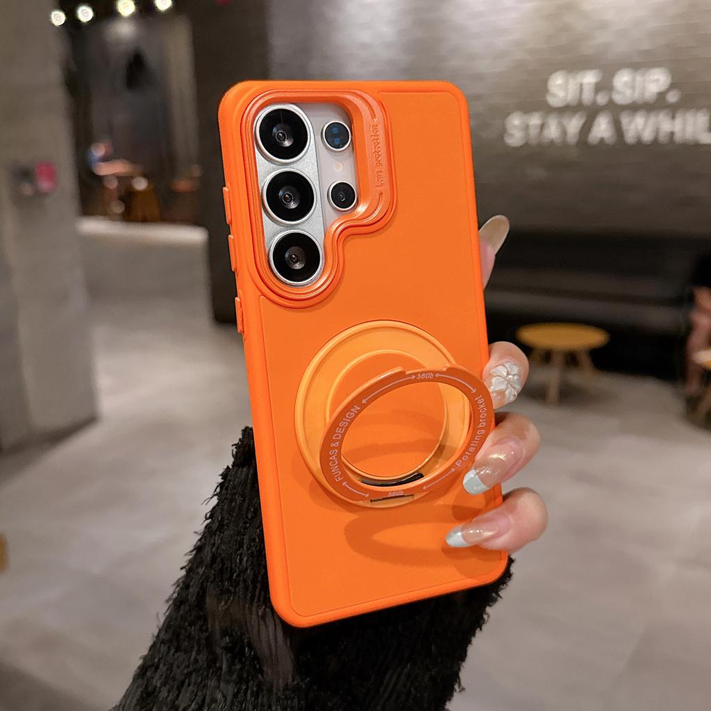 Sam S26ULTRA Amazon's Popular 360 Skin-sensitive Magnetic Suction Bracket Samsung Mobile Phone Case Is Suitable for S25/S24U