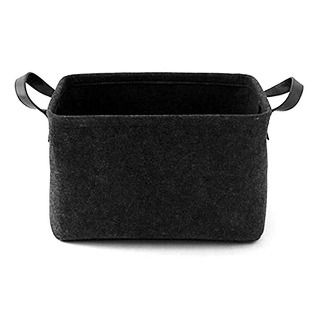 Cesta plegable para guardar juguetes con asa de cordón de algodón