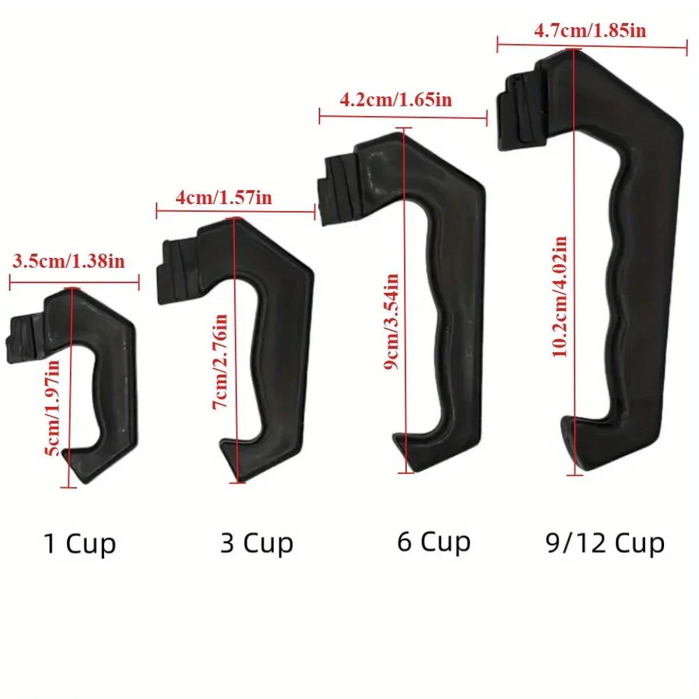 1 Stück Kaffeekannen-Griff Ersatzteil für Espresso Moka Herdkanne Kompatibel mit 1 3 6 9 12 Tassen Kaffeezubehör Kaffeegeschirr