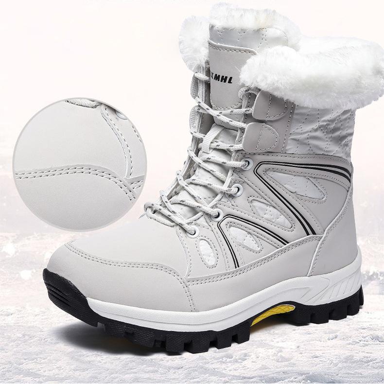 Женские зимние бархатные зимние ботинки — фото 18