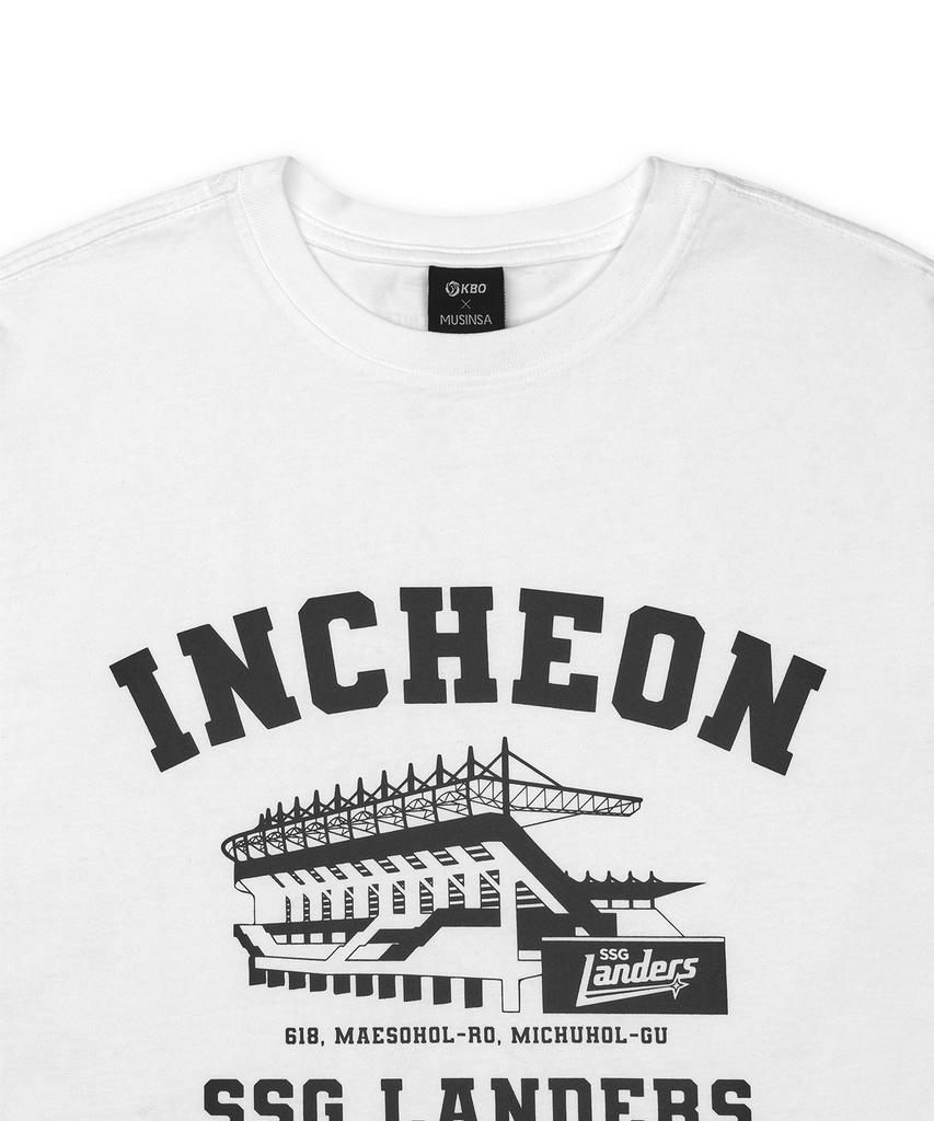 Hangugyaguwiwonhoe Mss X Kbo Ballpark Short Sleeve T-Shirt White [Incheon Ssg Landers]