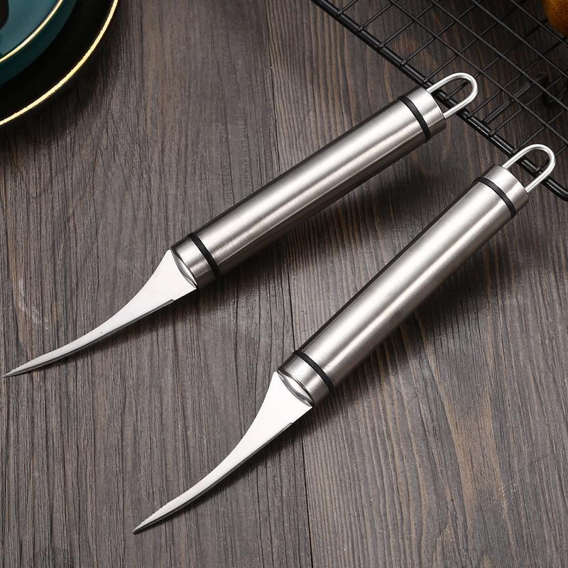 Food Grade Stainless Steel Shrimp Peeler Lightweight Easy Operation Perfect For Home Kitchen Seafood Cooking