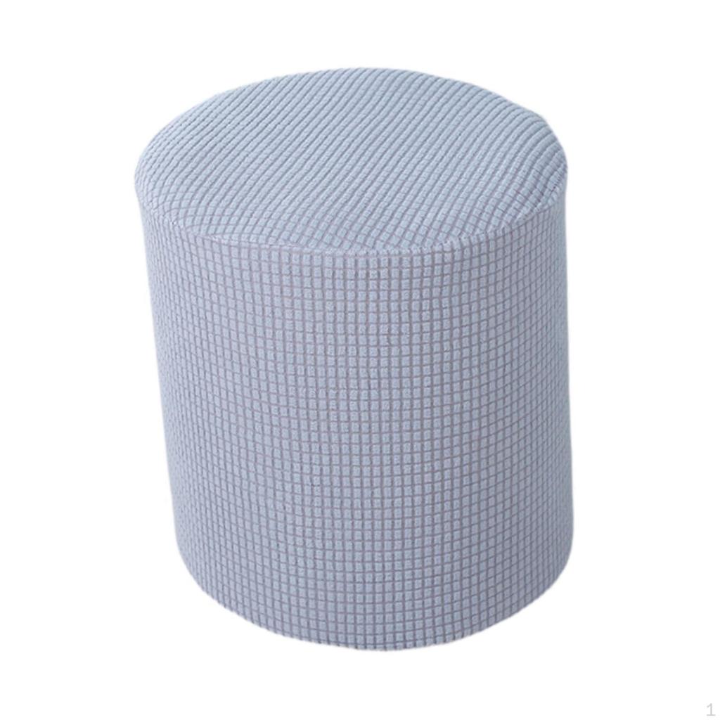 Cover Pouf Stretch Elastic Stool Footstool Slipcover for Living Room Hotel Dorm