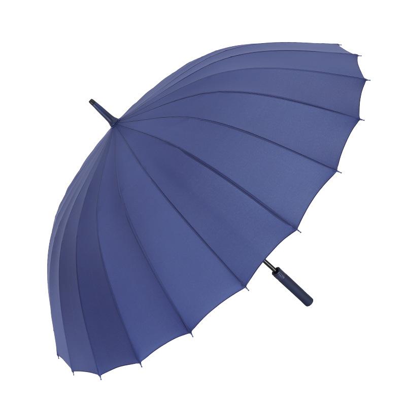24 bone umbrella, automatic umbrella, large, large, large, straight rod, long-handled umbrella, weather and rain