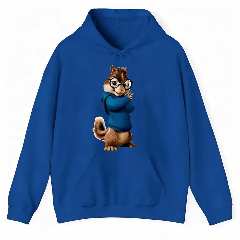 Alvin and The Chipmunks Anime Hoodies Soft Eco Friendly Material A Letters Printing Sweatshirt Casual Streetwear Men and Women
